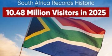 10.48 million international arrivals in south africa