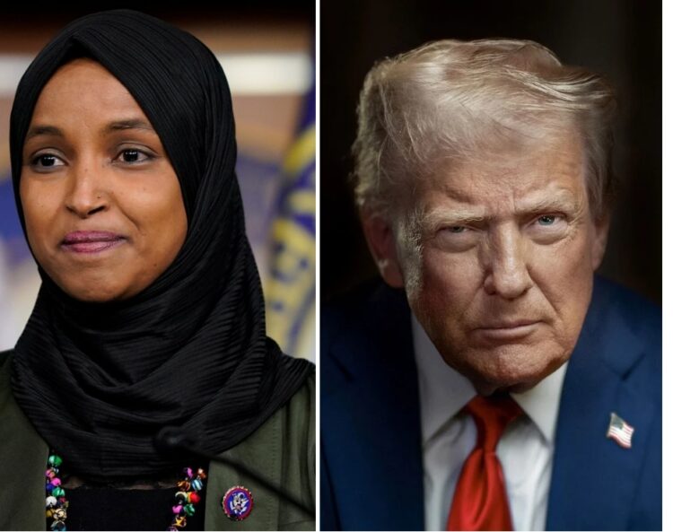 Fiery tentions escalate :reciprocal slamming erupt between Trump and Omar