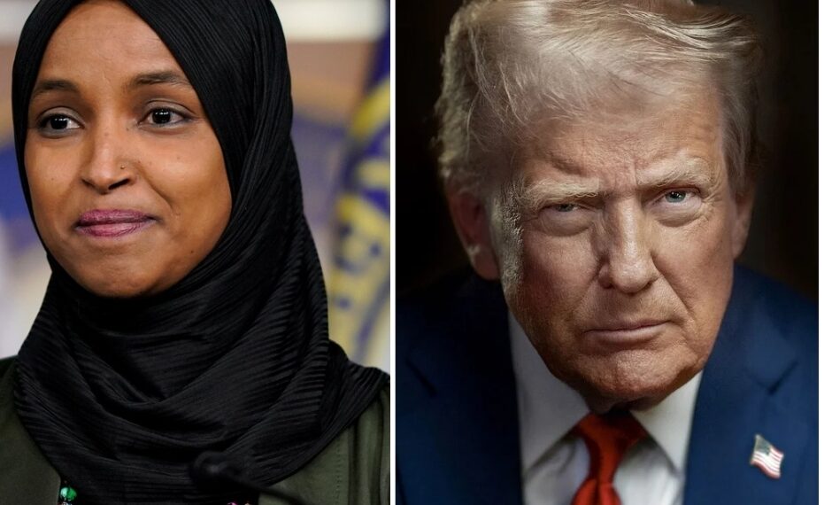 Fiery tentions escalate :reciprocal slamming erupt between Trump and Omar