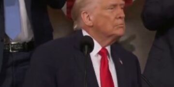 Trump’s theatrical State of the Union address offers little hint of any change in course