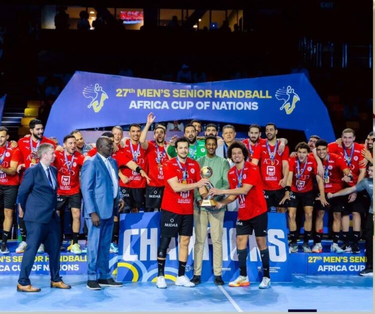 President El-Sisi congratulates Egypt handball team on 10th African championship victory