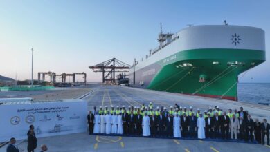 The Minister of Transport witnesses the launch of the commercial trial operation of the multi-purpose station (Safaga 2).