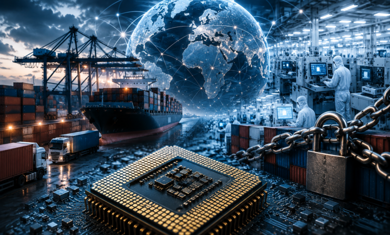 Global microchip supply networks