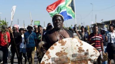 Angry protests in South Africa against illegal immigrants