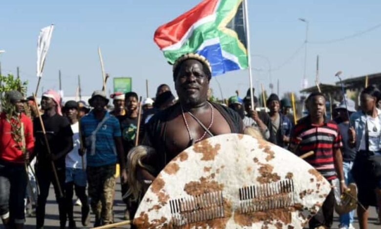 Angry protests in South Africa against illegal immigrants